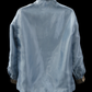 Bead Barong - Dusty Blue & Black Organza