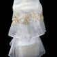 Lace Applique Panuelo - Ivory & Beige