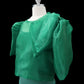 Mara Blouse w/ Bow - Emerald Green