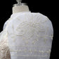Gumamela Single Button Bolero - Ivory/Ivory