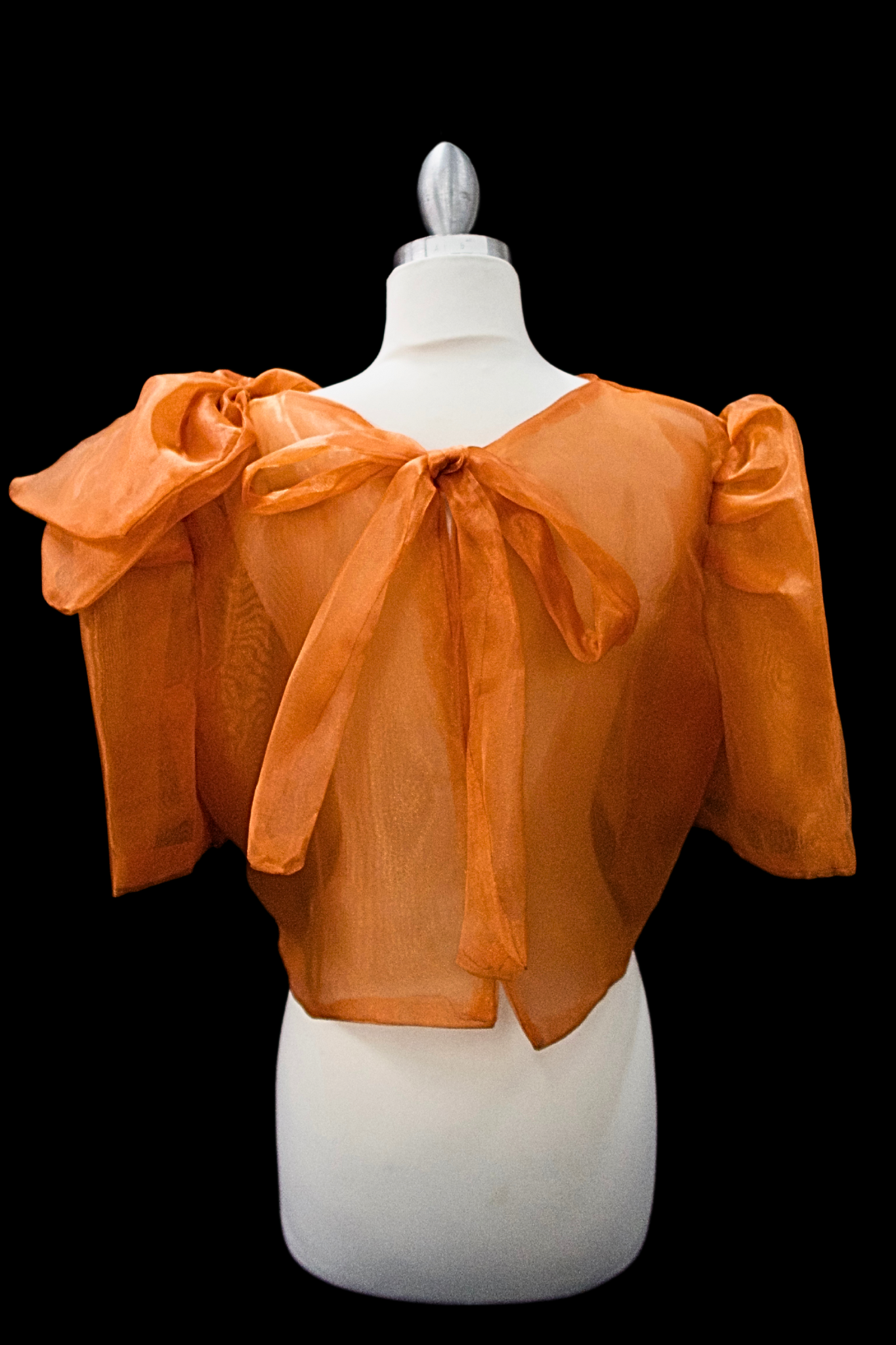Mara Blouse w/ Bow - Terracotta