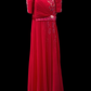 Grace Chiffon Gown - Fuschia Pink