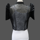 Diamond Single Button Bolero - Black
