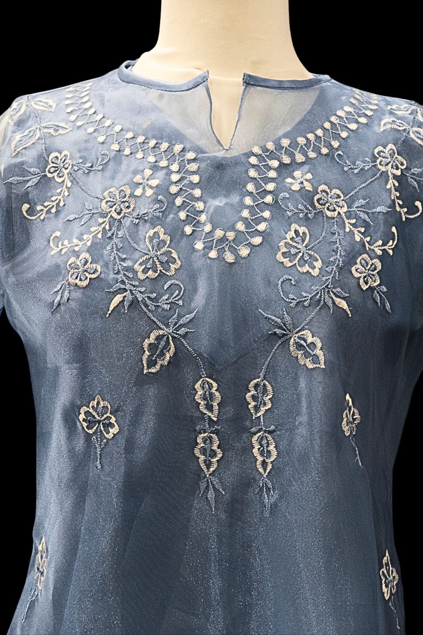 Kimona w/ Camisole - Dusty Blue