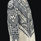 Haligi 3D Coat Barong - Beige/Black Jusilyn