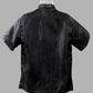 Talim Short Sleeve Barong – Black & Mocha Organza