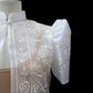 Gumamela Single Button Bolero - Ivory/Ivory