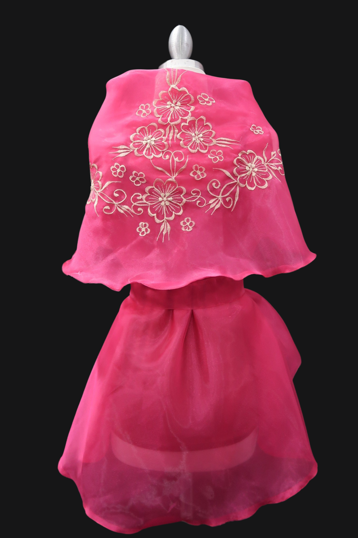 Embroidered Panuelo - Fuschia Pink