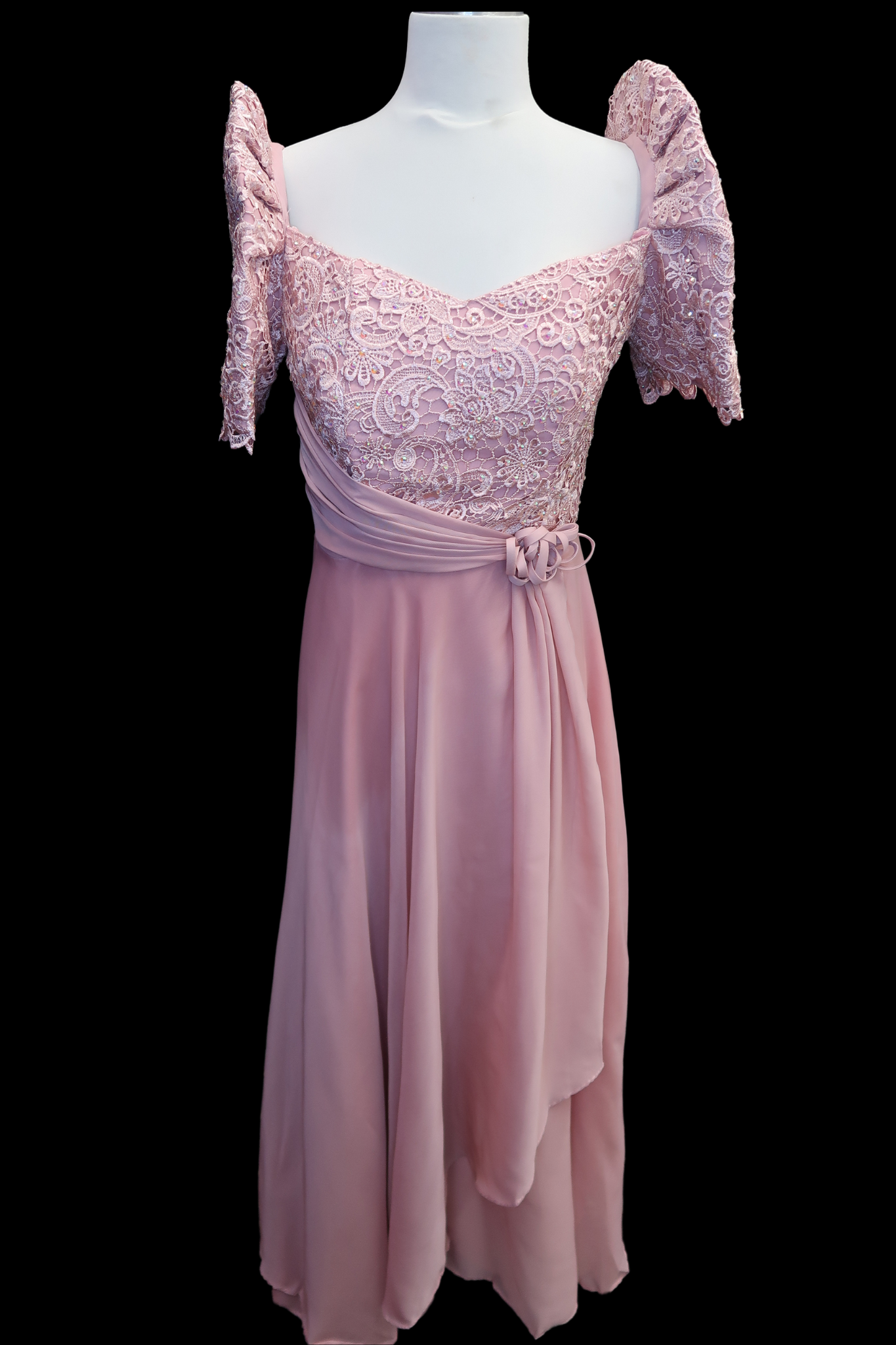 Prada Lace Mestiza Gown - Old Rose
