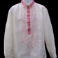 Swirl Barong - Beige/Pink Organza