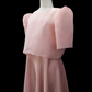 "Sarah" Bow Blouse & Midi Dress Set - Pink