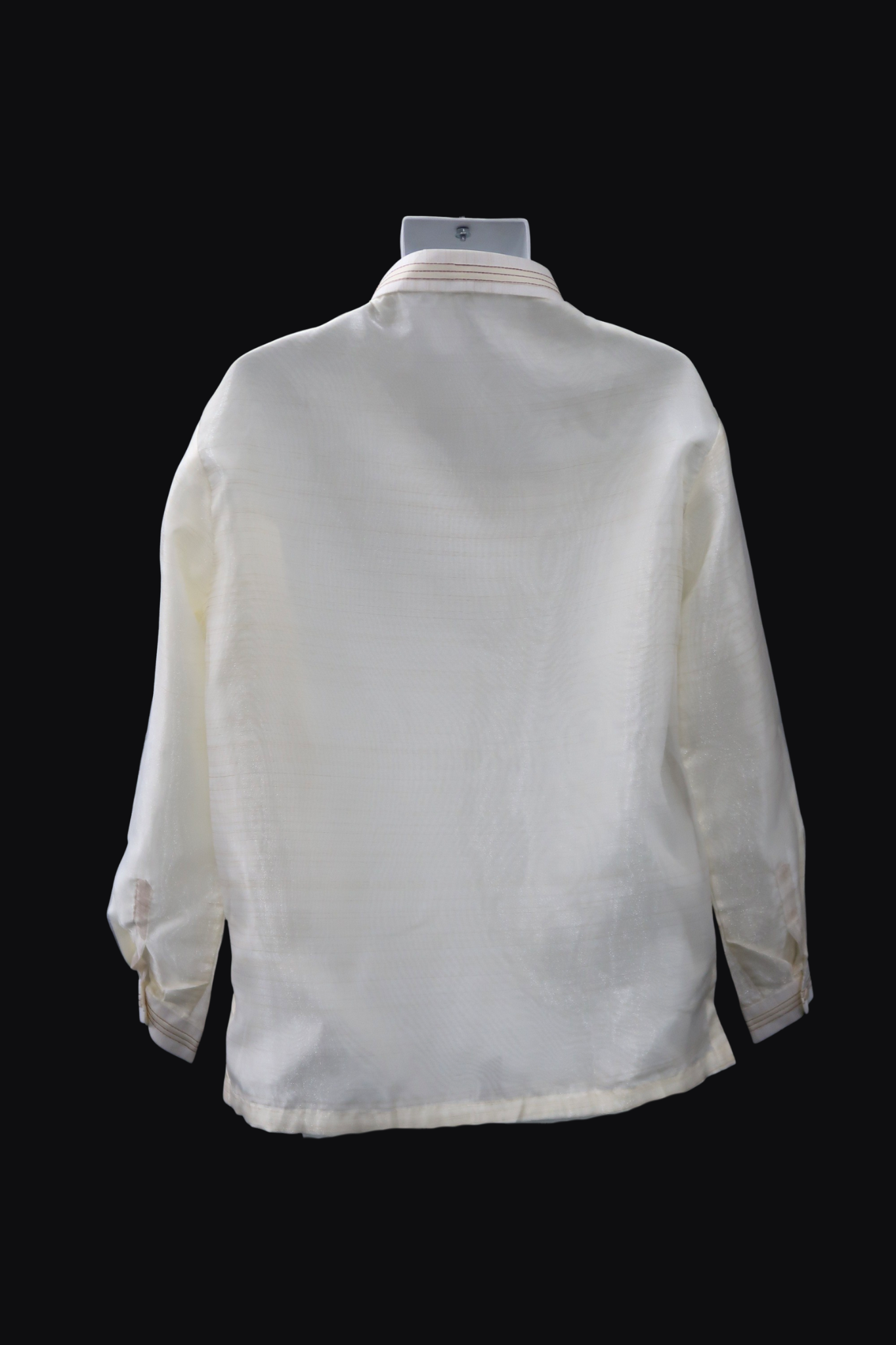 Pina Burgundy Organza Barong - Ken