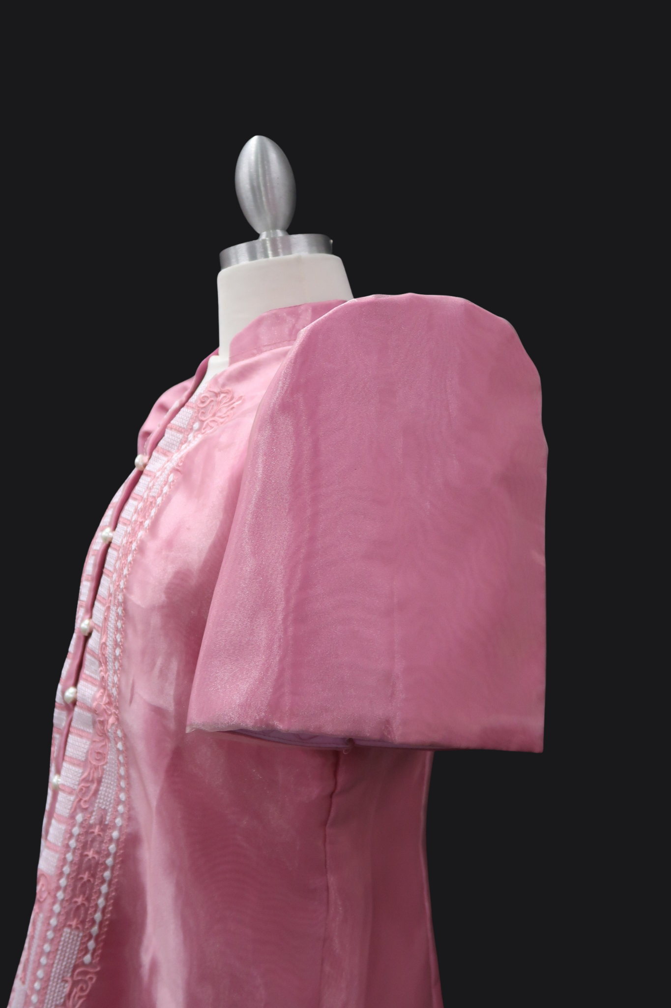 Divina Barong Dress - Old Rose