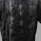Dakila Short Sleeve Barong – Black on Black Organza