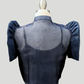 Triangle Single Button Tulle Bolero - Navy Blue