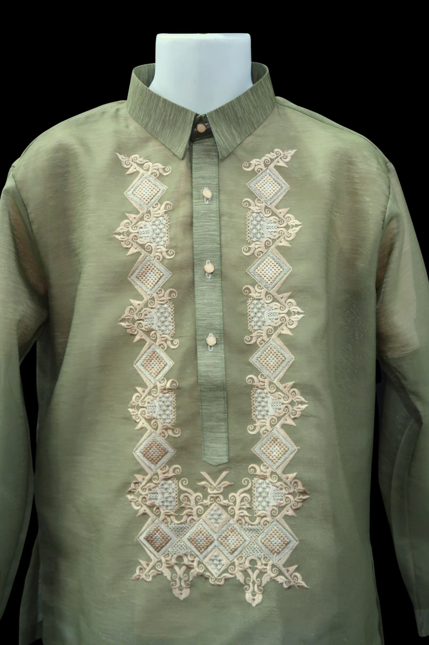 Anino Barong - Olive Green Premium Jusilyn