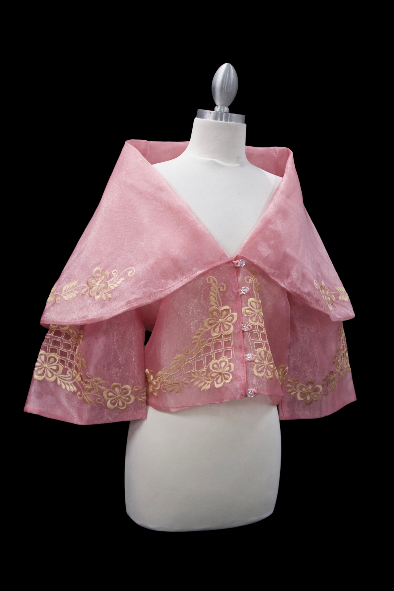 Maria Clara Filipiniana Blouse - Pink