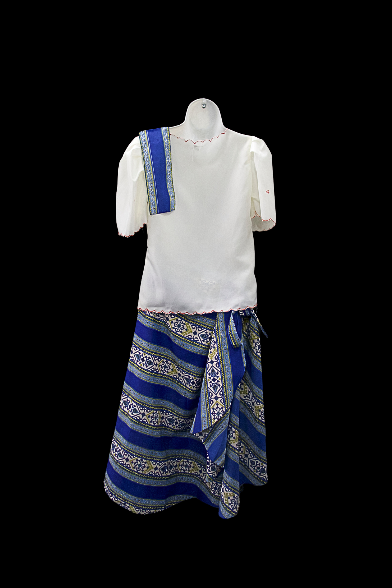 Adult Baro’t Saya Costume - Blue Ethnic