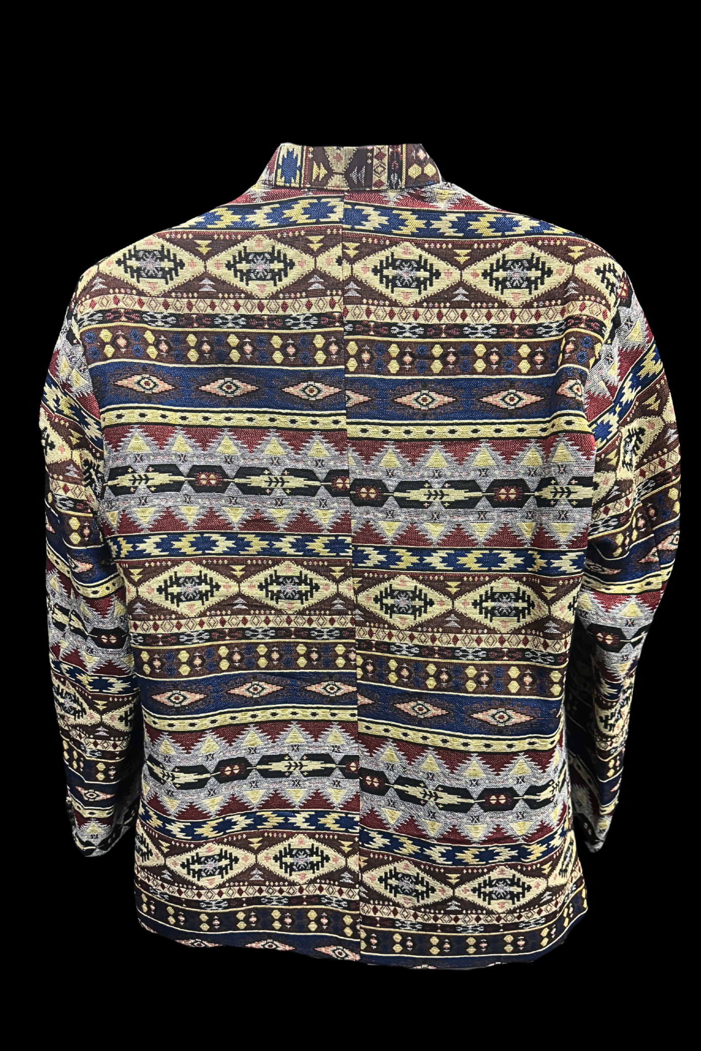 Ethnic Coat Barong - Yellow/Blue