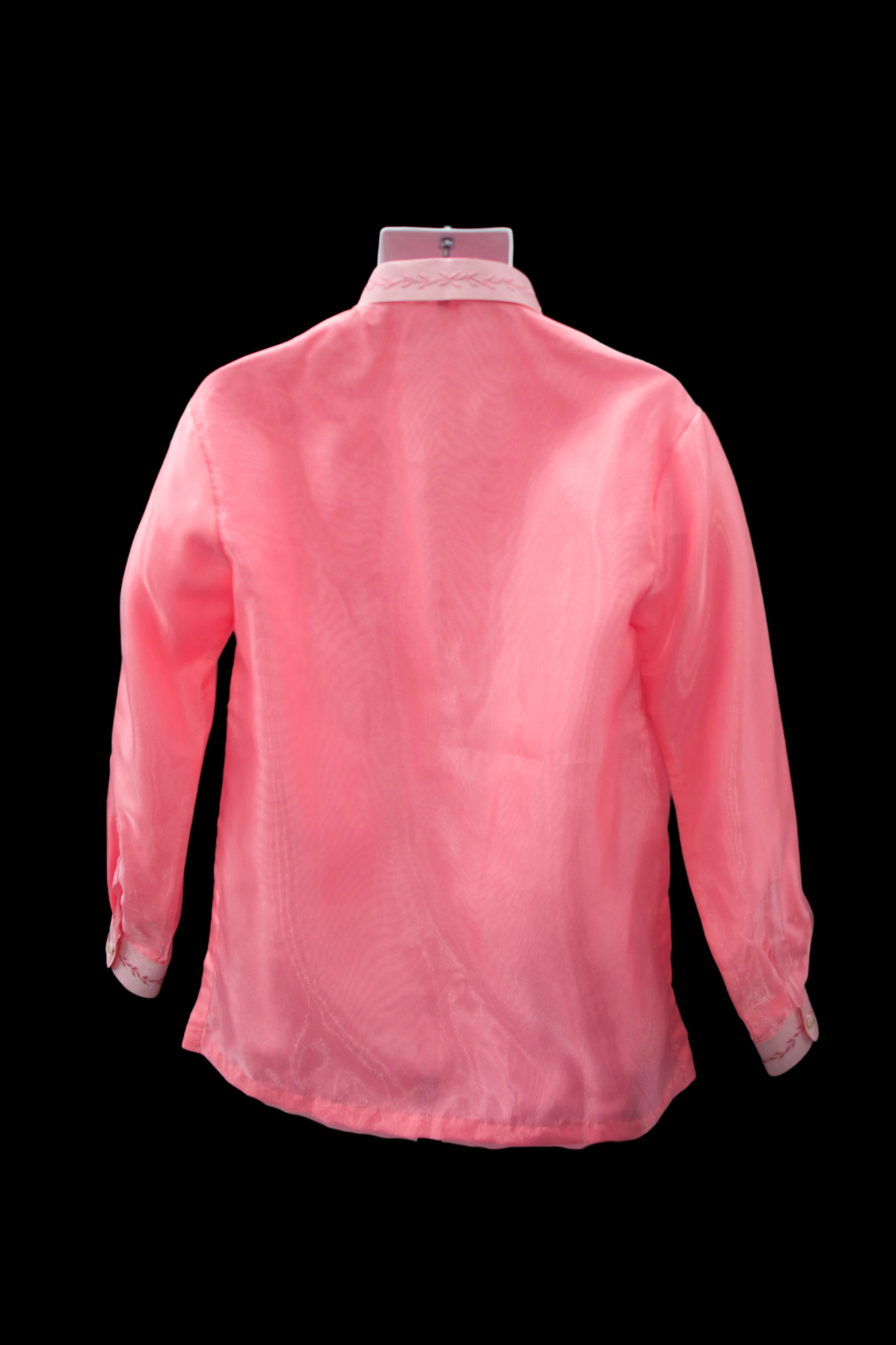 Electric Pink Organza Barong - Barber