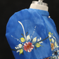 Hand Painted Single Button Bolero - Blue