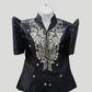 Mestiza Barong Blouse - Black