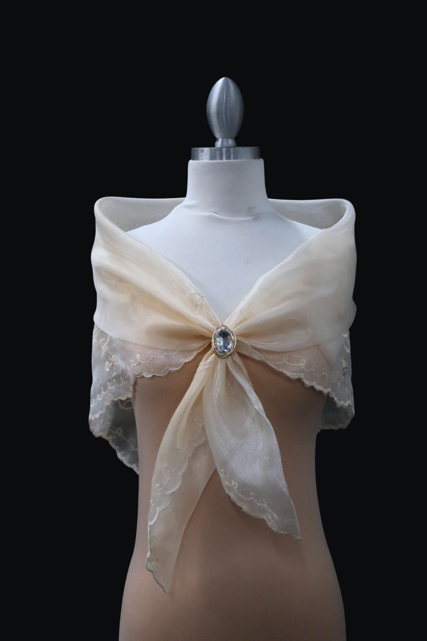 Embroidered Alampay - Beige