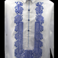 White & Royal Blue Organza Barong