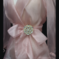 Blush Pink Organza Panuelo