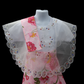 Girl's Plaid Baro't Saya - Pink Floral