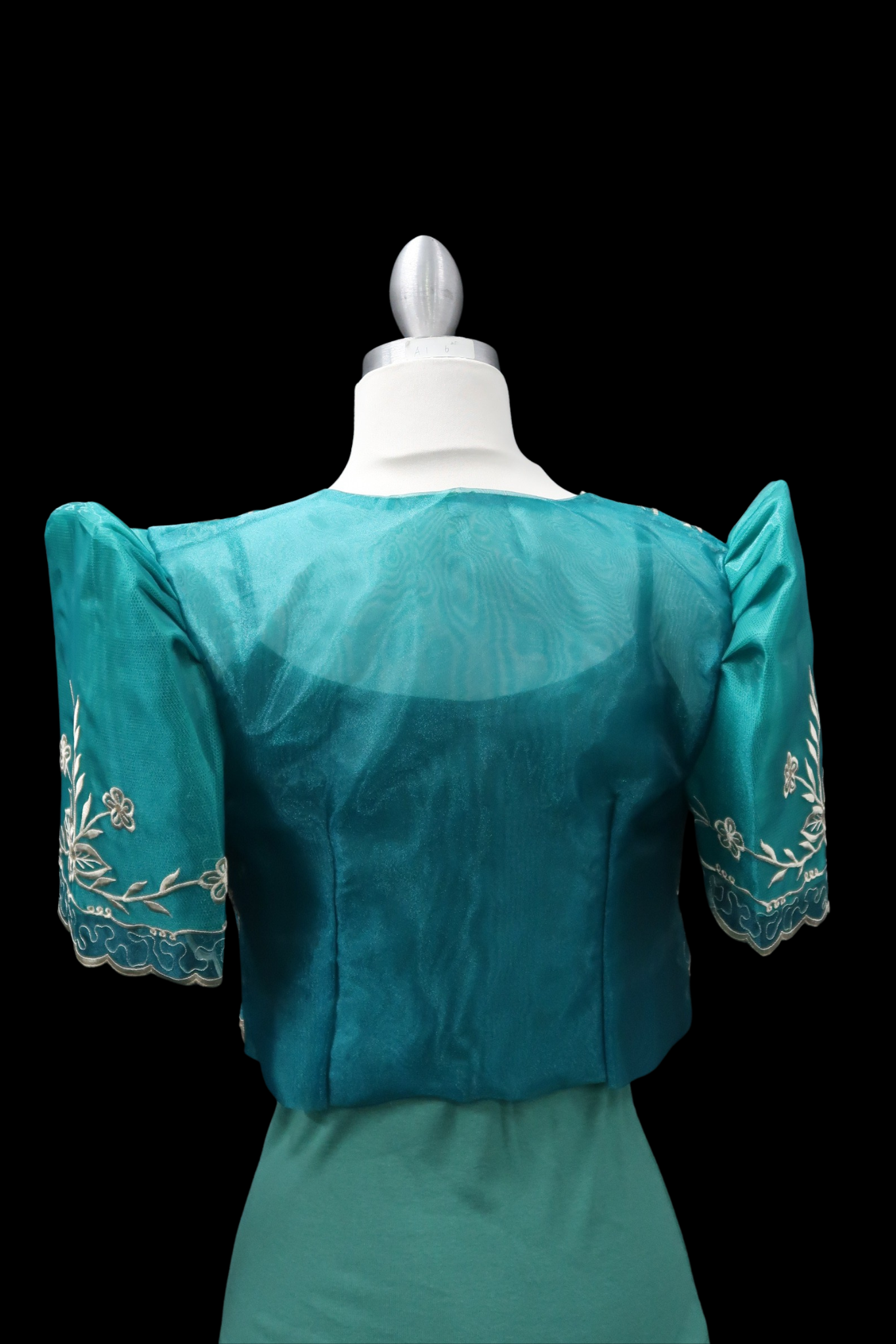Tulle Crop Lace Bolero - Teal
