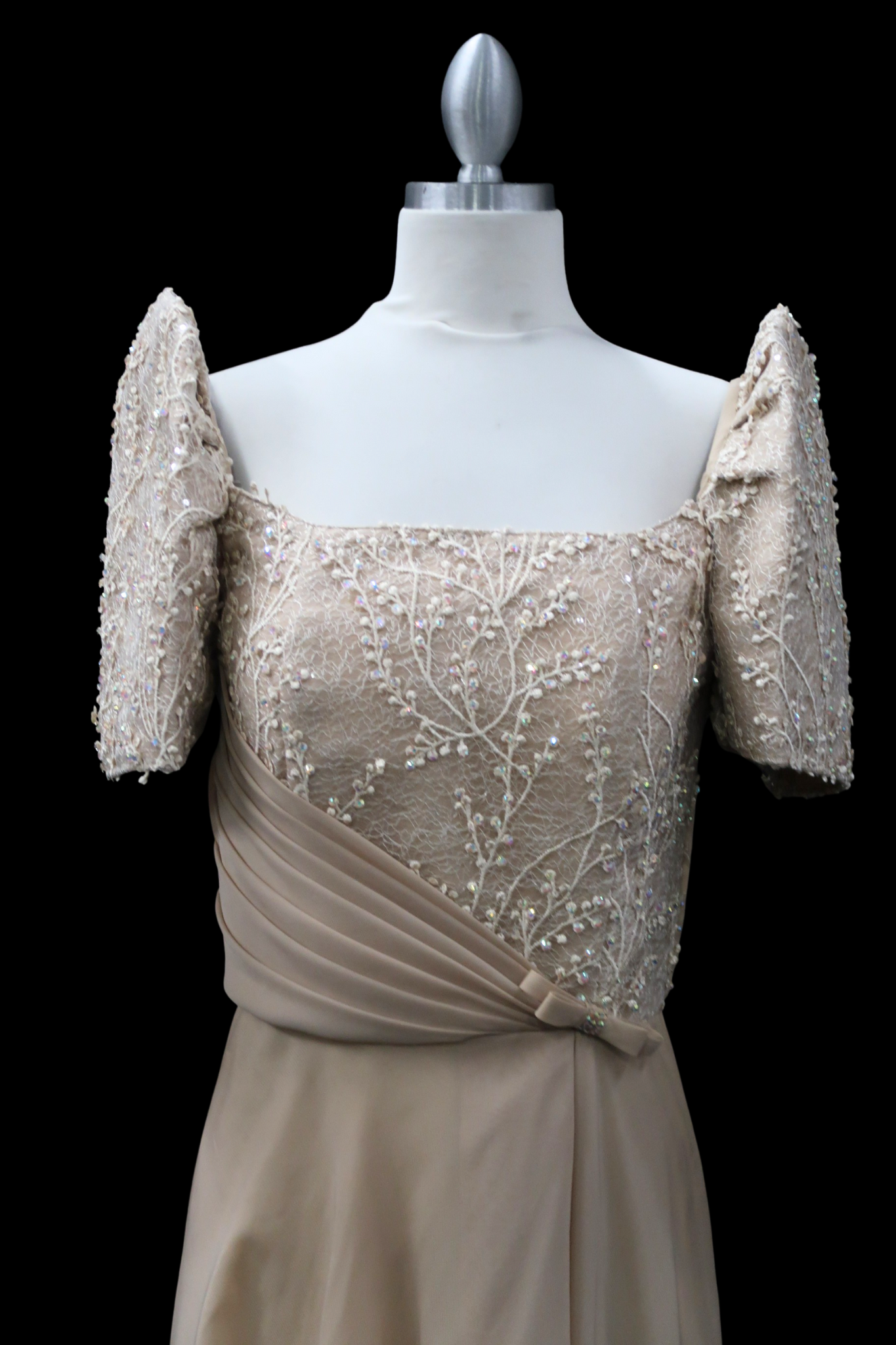 Prada Lace Mestiza Gown - Mocha