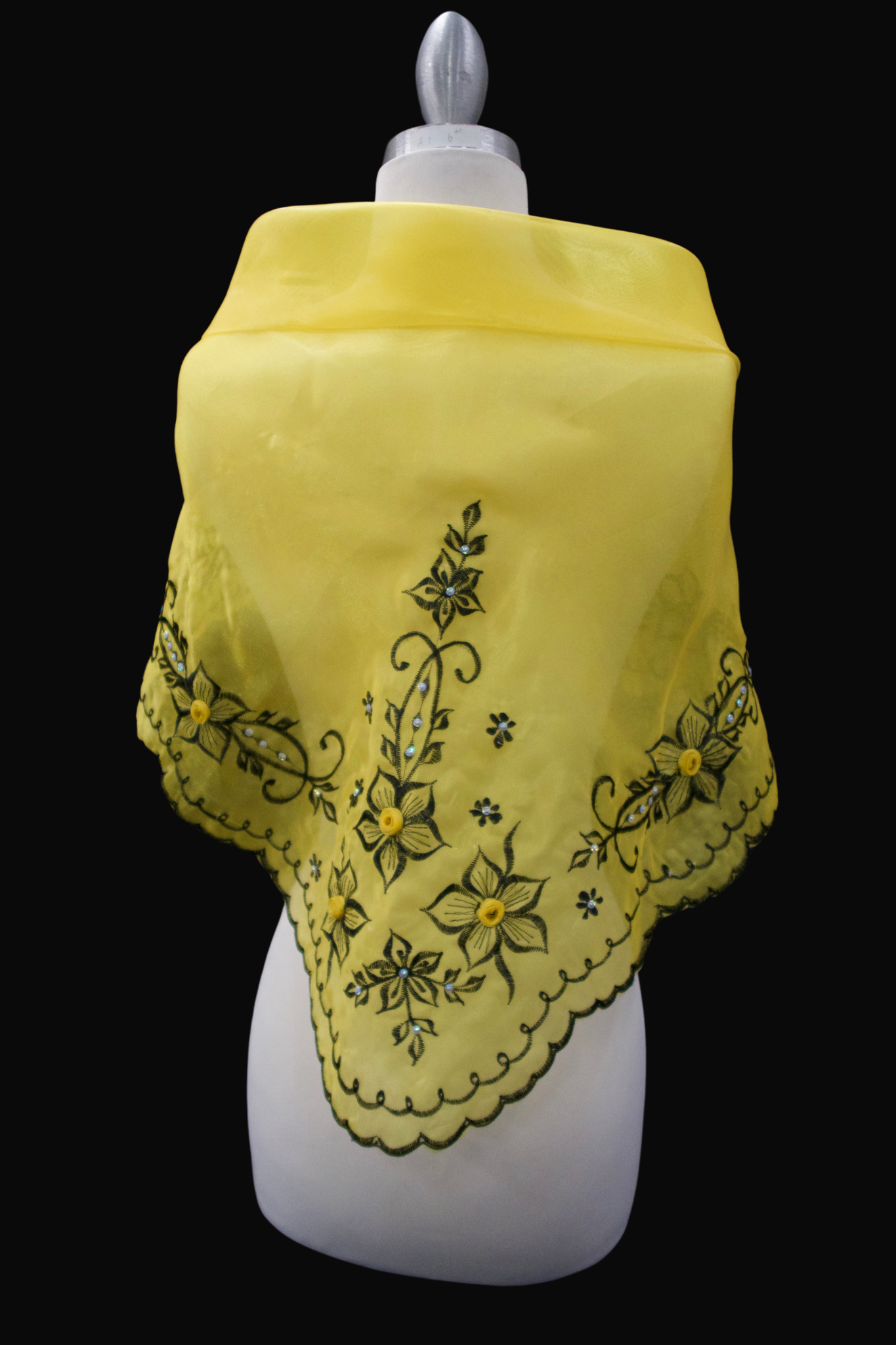 Embroidered Alampay - Yellow/Black