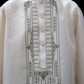 Bead Barong - Beige & Olive Green Jusi