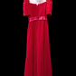 Grace Chiffon Gown - Fuschia Pink