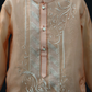 Kids Pastel Orange Organza Barong - Barber