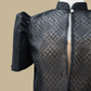 Full Lace Emb Diamond Bolero - Black