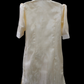 3/4 Puff Sleeve Barong Dress - Beige/Black 2