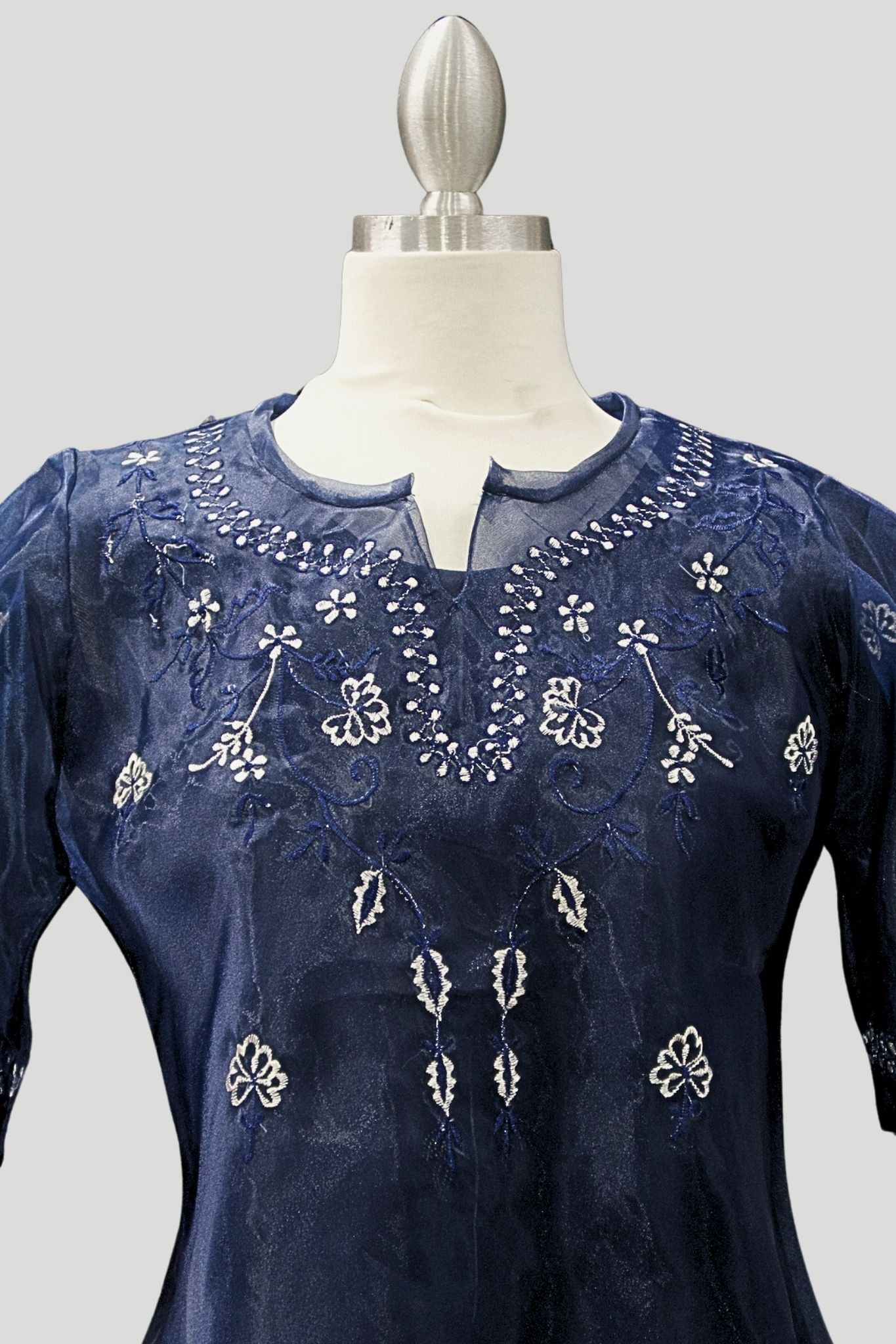 Kimona w/ Camisole - Navy Blue