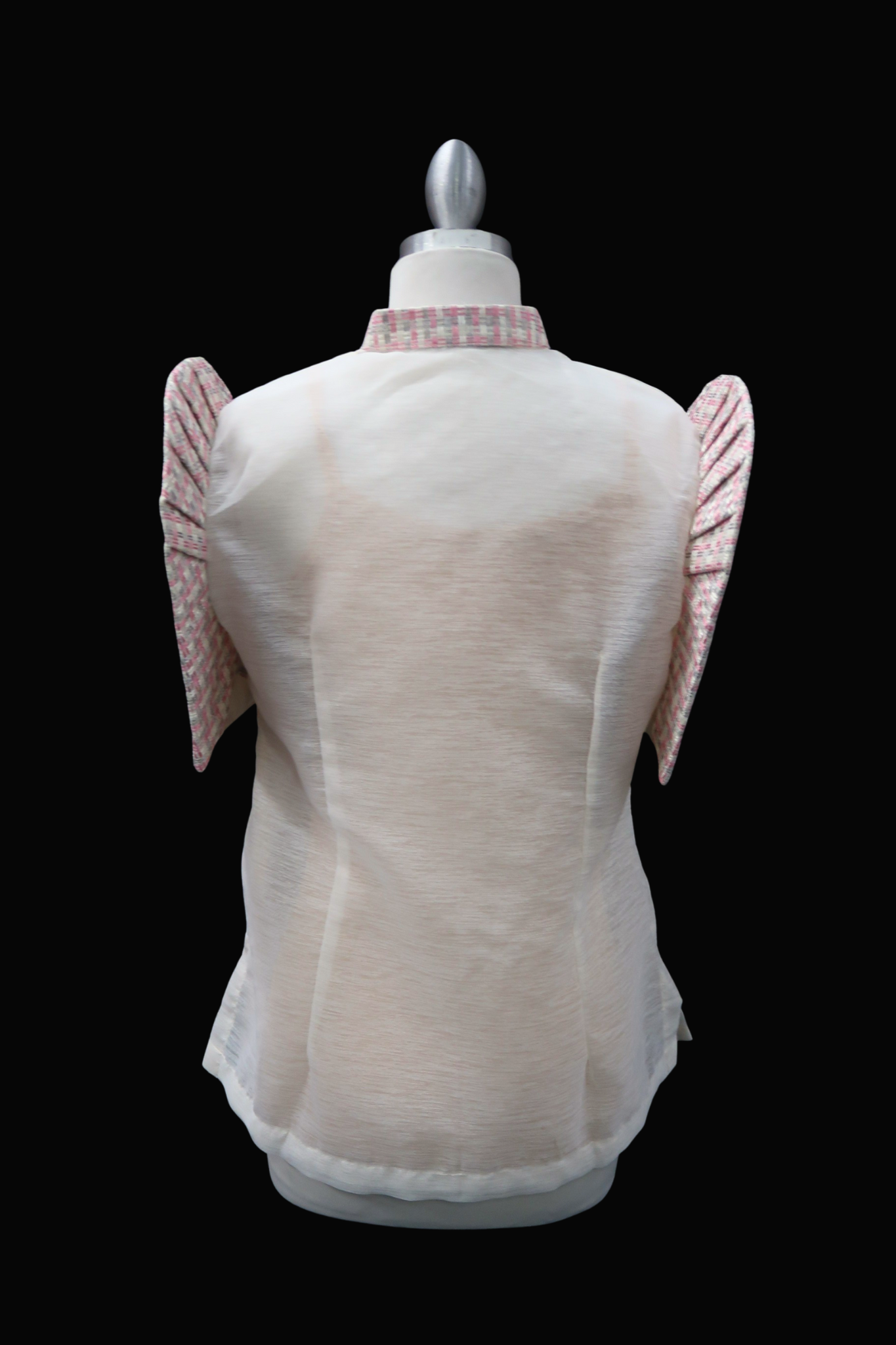 Ethnic Mestiza Barong Blouse - Pink