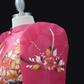 Hand Painted Single Button Bolero - Fuschia Pink