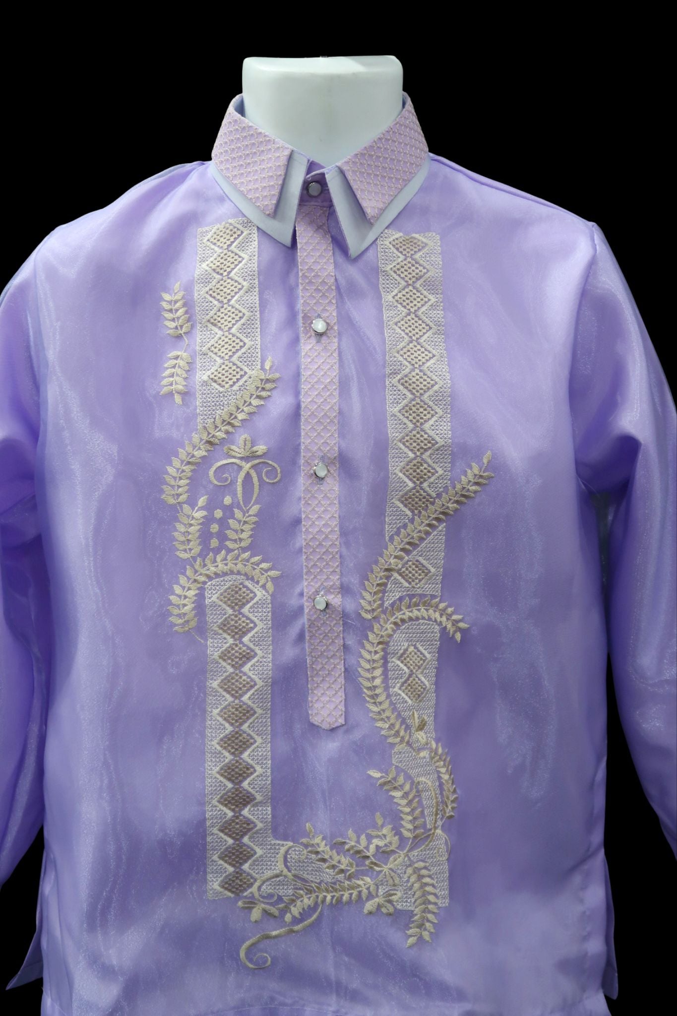 Dragon Barong - Lavender Organza
