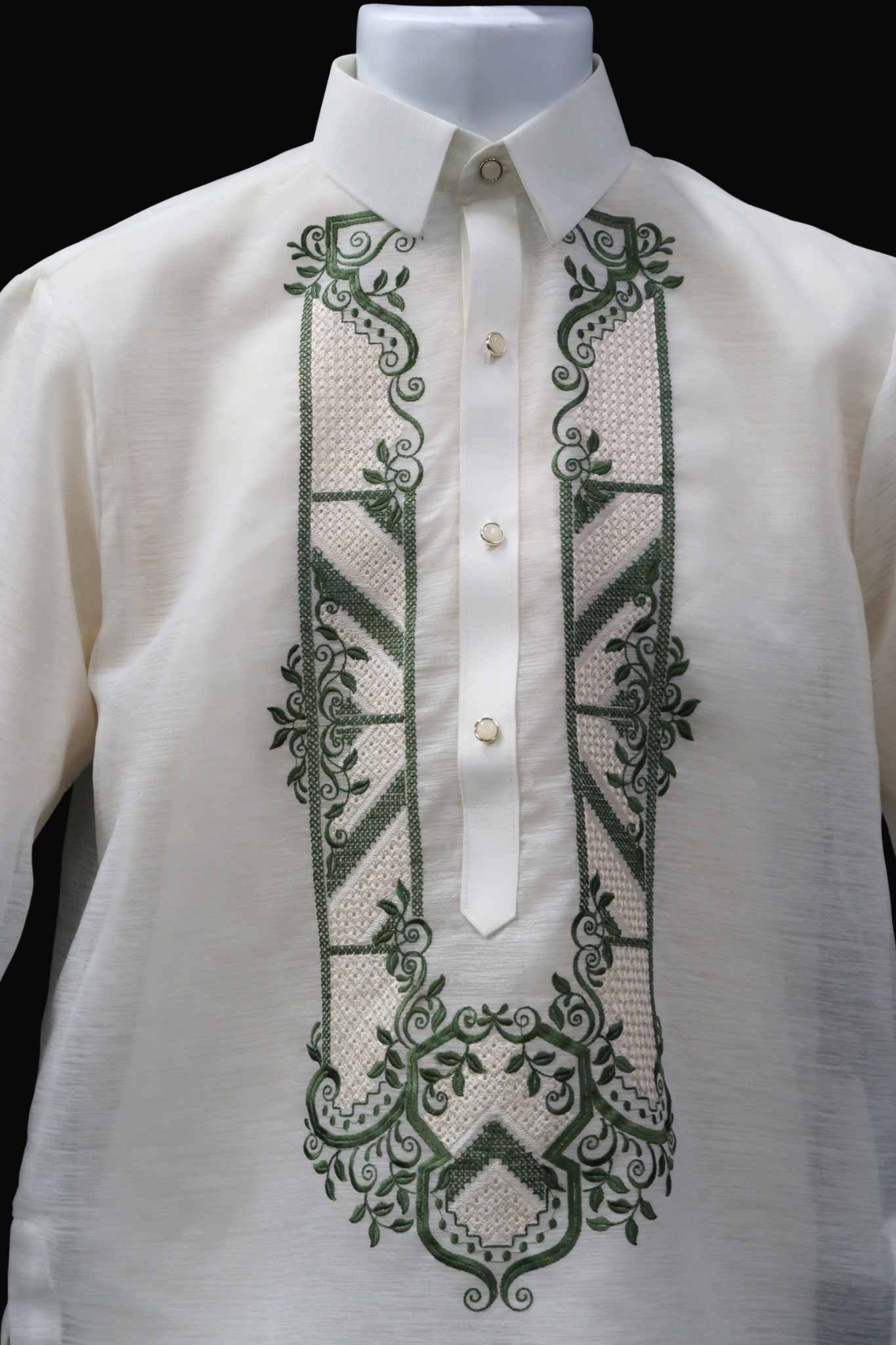 Jusilyn Barong w/ Olive Green - Aldin 3