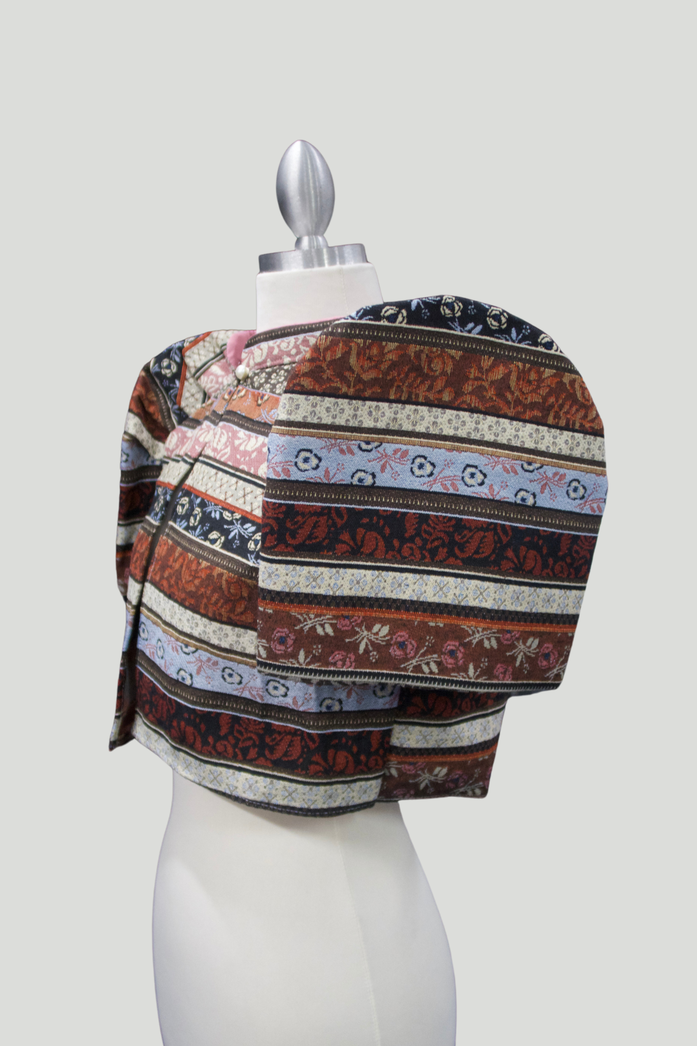 Full Ethnic Print Cropped Bolero