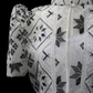 Full Lace Emb Star Bolero - Black & White