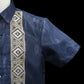 Diamond Polo Jack Barong - Navy Blue