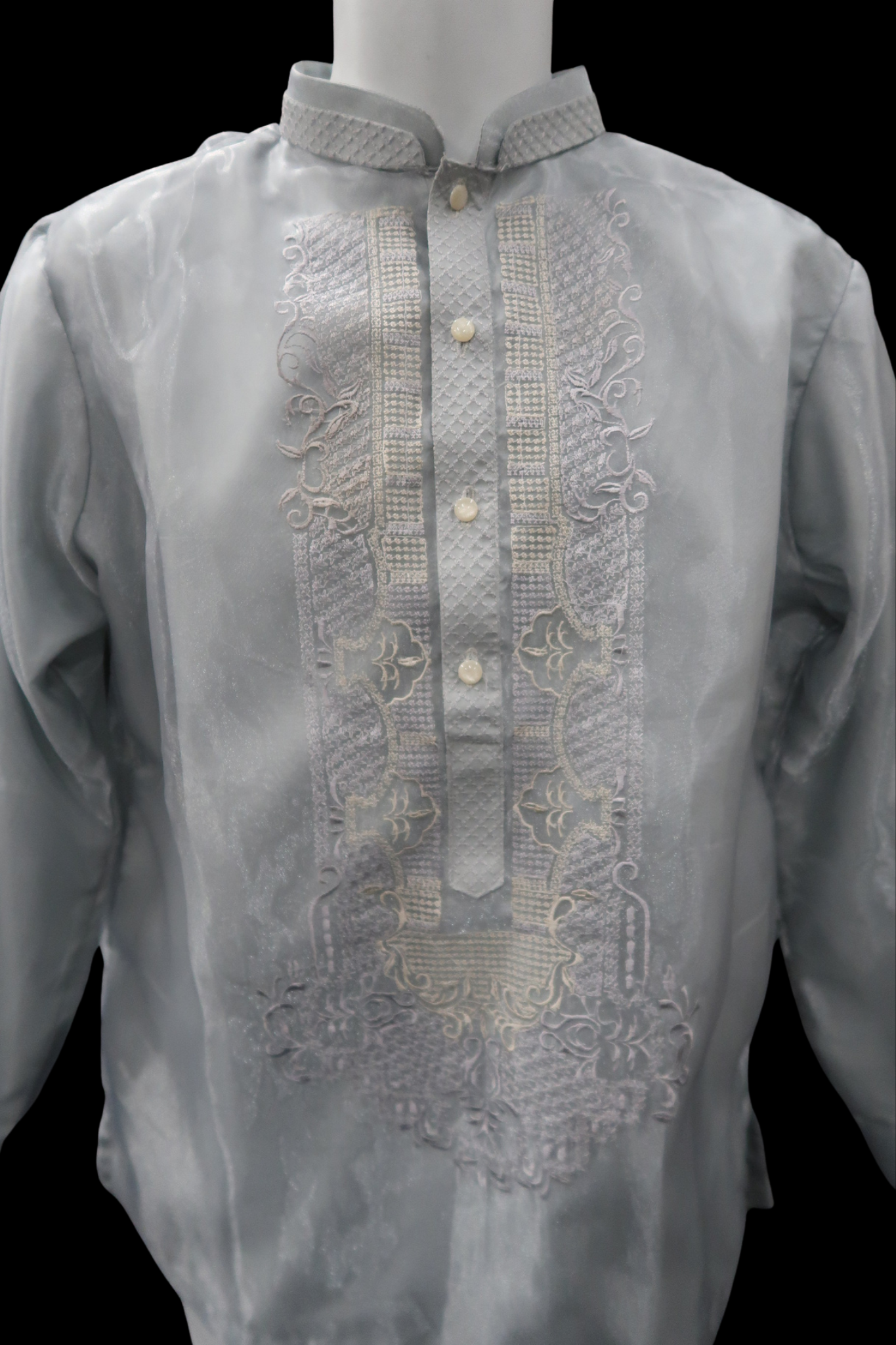 Lorenzo Barong - Light Gray Organza