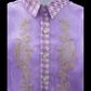 Houndstooth Organza Barong - Lavender