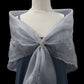 Light Gray Embroidered Alampay - Classic Drape (64")