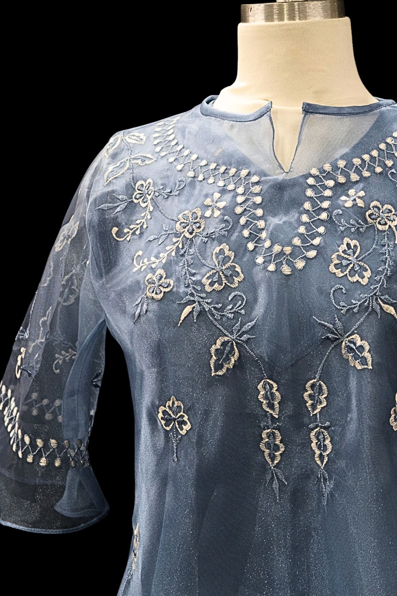 Kimona w/ Camisole - Dusty Blue